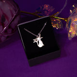 Espeon Pokèmon Silver plated necklace pendant, love and friendship jewelry gift, Eevolution lover 