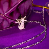 Espeon Pokèmon Silver plated necklace pendant, love and friendship jewelry gift, Eevolution lover 