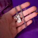 Espeon Pokèmon Silver plated necklace pendant, love and friendship jewelry gift, Eevolution lover 