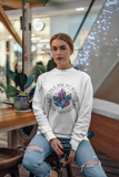 Crystals are my happiness white, light blue or pink sweatshirt long sleeve pullover sweater, cute birthday christmast gift for crystal lover witch