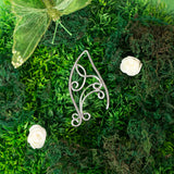 Gaerys ear cuff elfic silver stainless steel earrings no piercing elf elvish elven forest queen cosplay costume