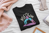 Meowm yoga cat unisex black or indigo blue sweatshirt long sleeve pullover sweater