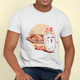Sushi sleeping lover unisex white or black t-shirt for japan food enthusiast, cute outfit gift for birthday Christmas, funny shirt