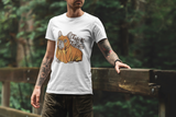 Trick Or Treat pug dog puppy unisex white t-shirt, cute spooky Halloween outfit gift