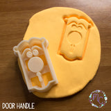 Alice in Wonderland cookie cutters 3d printed set lover sugar biscuits stamp plastic doorknob door handle