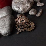 clock gears adjustable ring metallic vintage effect