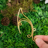 Alyon ear cuff elfic gold stainless steel earrings fantasy fairy accessory jewel medieval