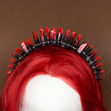 Shadow Aura crystal headband gothic vampire demon crown quartz