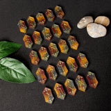 colorful viking runes birthday gifts, role play fair female present, druid green witch aesthetic art, white magic male magick resin stone set, unique lightweight elfic fantasy protection, tricolor celtic medieval pagan engraved nordic norse divination, elder futhark witchcraft, fire element
