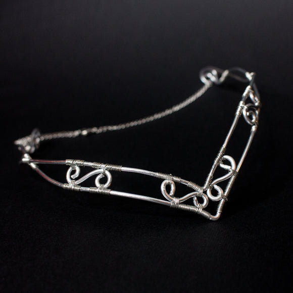 Beruthiel Elfic Viking tiara in silver stainless steel wire crown pixie weddings costume 