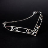 Beruthiel Elfic Viking tiara in silver stainless steel wire crown pixie weddings costume