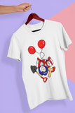 Animal Crossing unisex t-shirt in black, white, blue and red