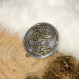 Assassin's Creed Valhalla Eivor brooch pin Viking cosplay, in resin and aluminum and brass powder