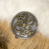 Assassin's Creed Valhalla Eivor brooch pin Viking cosplay, in resin and aluminum and brass powder