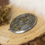 Assassin's Creed Valhalla Eivor brooch pin Viking cosplay, in resin and aluminum and brass powder