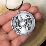 Assassin's Creed Valhalla shield Vikings necklace pendant, keyring or pin ravens resin aluminum powder