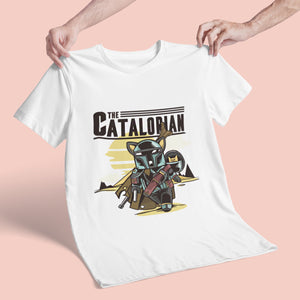 Catalorian The Mandalorian unisex white T-shirt