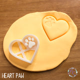 Dog Friend cookie cutters 3d printed set sugar biscuits stamp plastic pet treat heart paw