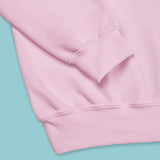 Fairy princess pig pink sweatshirt long sleeve pullover sweater, birthday christmas gift watercolor wings cute animal funny colorful crazy humerous positive oversized kawaii casual hoodie crewneck apparel clothing outfit top best friend bestfriend daughter girlfriend female present fairytale aesthetic geek geekery 