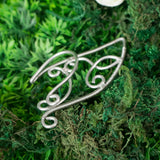 Gaerys ear cuff elfic silver stainless steel earrings no piercing elf elvish elven forest queen cosplay costume 