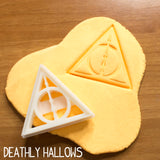 Harry Potter cookie cutters 3d printed set lover sugar biscuits stamp plastic birthday party deathly hallows