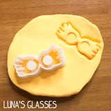 Harry Potter cookie cutters 3d printed set lover sugar biscuits stamp plastic birthday party luna lovegood glasses