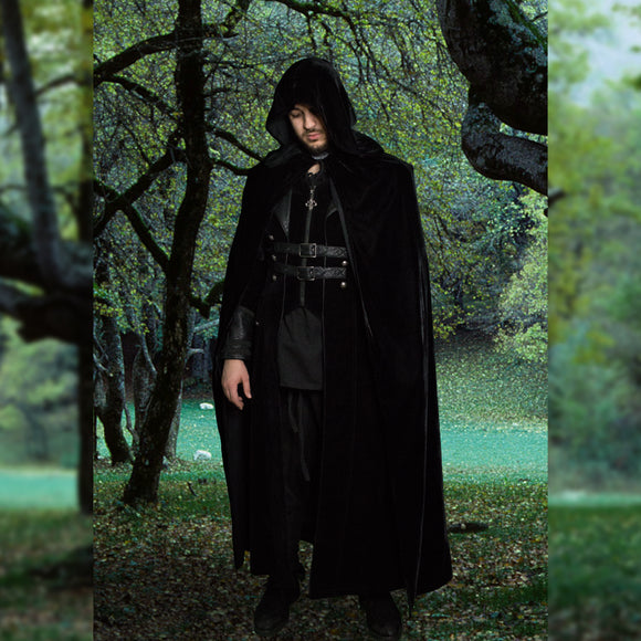 Henry unisex dark glittered blue custom velvet cloak with hoodie king queen goth cosplay warrior wizard witch costume vampire larp rpg fantasy halloween wedding celtic medieval bridal outfit royal viking nordic fair adult high quality renaissance elegant elven pagan clothing red elvish fairy norse green magic witchcraft lotr personalized winter cape