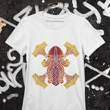 Viking Odin warrior with hammer white, dark grey or black unisex t-shirt, norse male beard tee gift symbol helmet t shirt vegvisir rune tshirt elder futhark crewneck mythology axe apparel red orange yellow unique fantasy clothing tricolor pagan cool best geekery casual short sleeve nordic cotton outfit runic printed streetwear top present birthday best friend anniversary geek adult boyfriend christmas