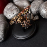 adjustable steam punk gears bronze silver gold copper vintage