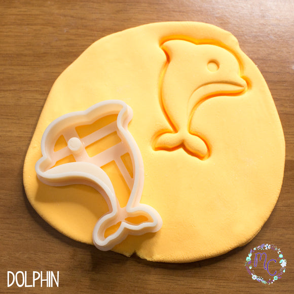 beach sea lover cookie cutter set sugar biscuits stamp 3d printed plastic dolphin