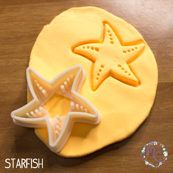 beach sea lover cookie cutter set sugar biscuits stamp 3d printed plastic starfish