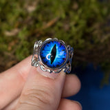 jewel ring metal resin dragon gothic ring gift under 20 dollars