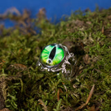 dragon eye green metal adjustable jewelry