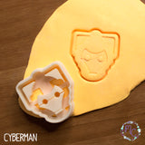 Doctor Who cookie cutters 3d printed set dr whovian sugar biscuits stamp plastic cyberman