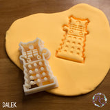 Doctor Who cookie cutters 3d printed set dr whovian sugar biscuits stamp plastic dalek