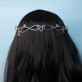 Taran elfic tiara in silver stainless steel celtic style hair accessory original birthday s valentine christmas gift wedding