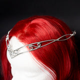 Beruthiel Elfic Viking tiara in silver stainless steel beautiful crown in elven style for arwen cosplay pixie fairy costume