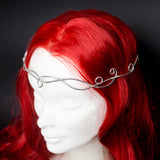 Calien Elfic Celtic tiara in silver stainless steel beautiful crown in elven style for arwen cosplay pixie fairy costume